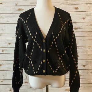 Vintage 1990s V-neck cardigan sweater